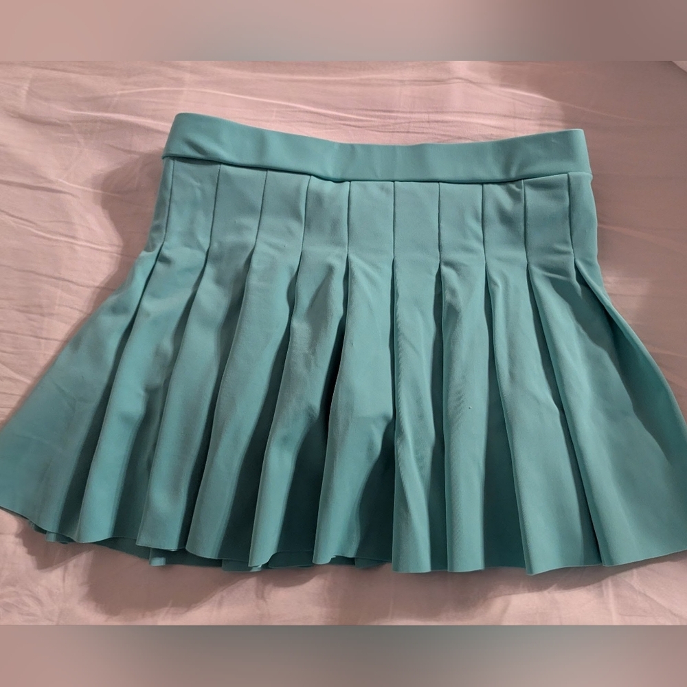 Shade Critters Palm Beach Pleated Mini Skirt Size YL 10-12 Green